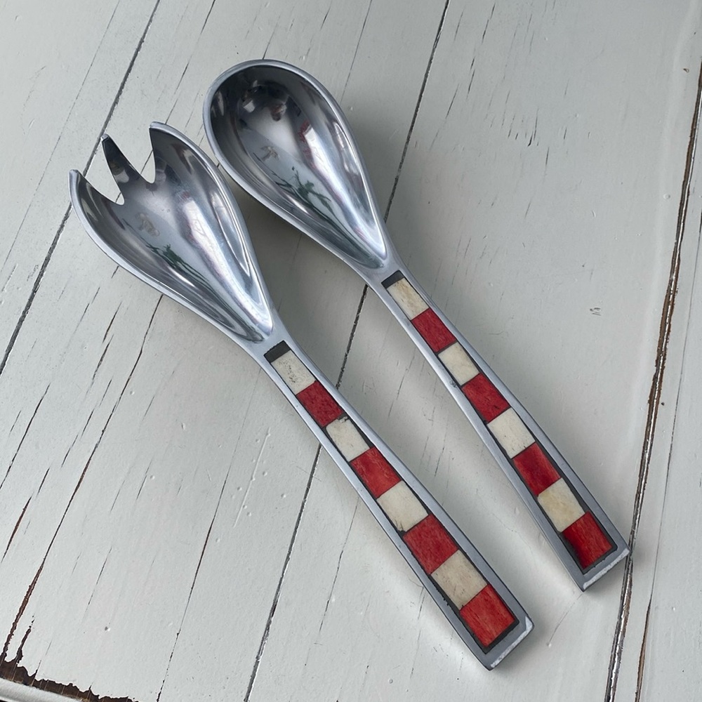 Mikasa Vintage Holiday Carnival salad server set - 12 inches